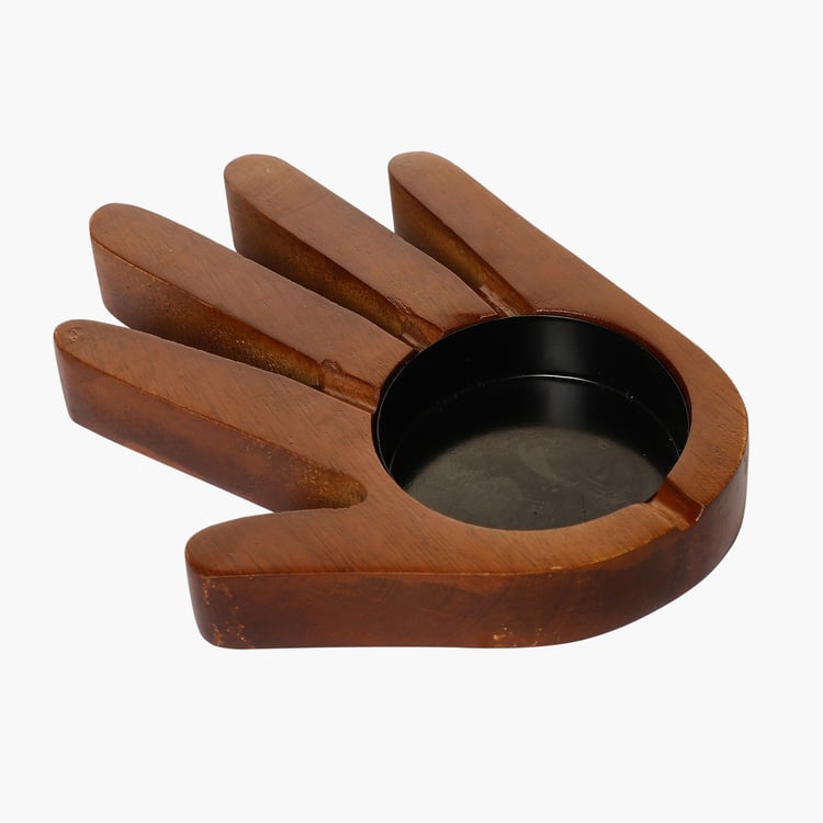 EK DO DHAI Wooden Palm Ash Tray