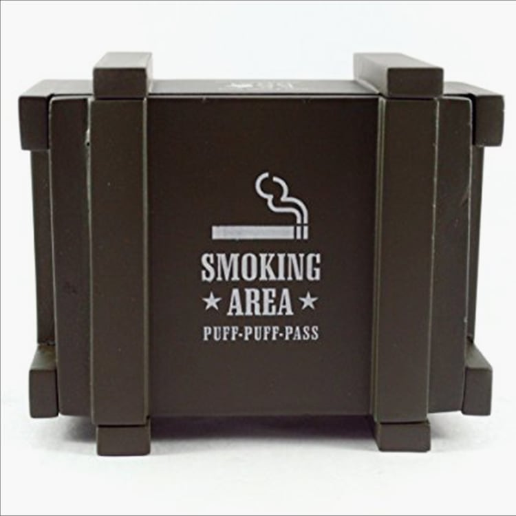 EK DO DHAI Wooden Printed Ash Tray