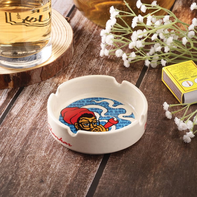 EK DO DHAI Ceramic Printed Ash Tray