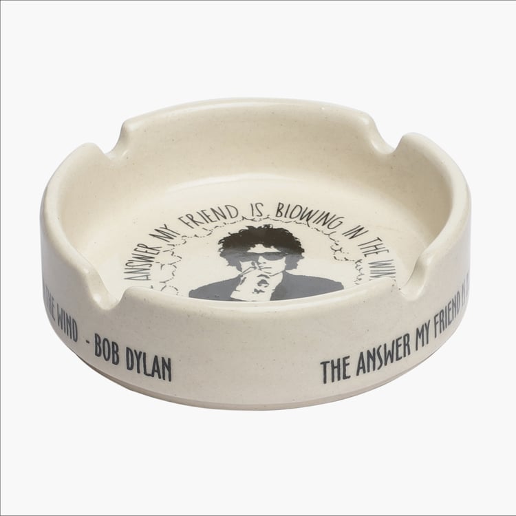 EK DO DHAI Ceramic Bob Dylan Print Ash Tray