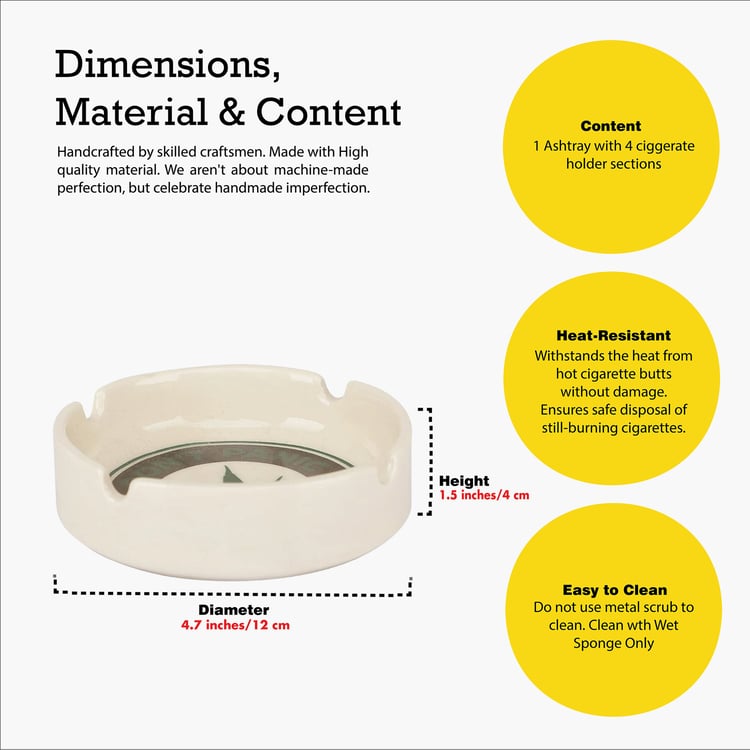 EK DO DHAI Ceramic Printed Ash Tray