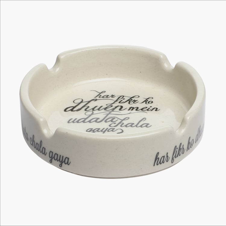 EK DO DHAI Ceramic Printed Ash Tray