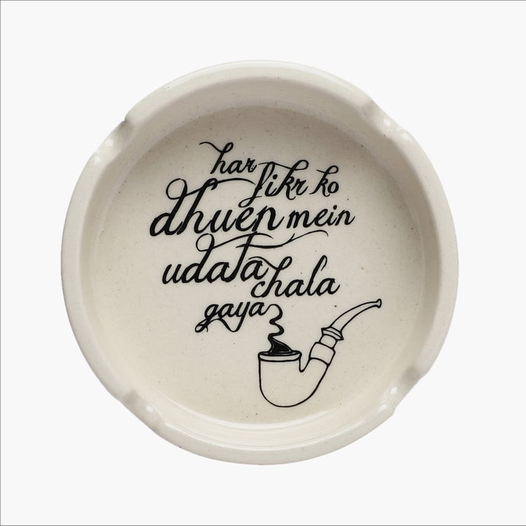 EK DO DHAI Ceramic Printed Ash Tray