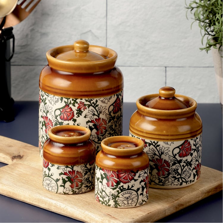 EK DO DHAI Sante Set of 4 Ceramic Storage Jars