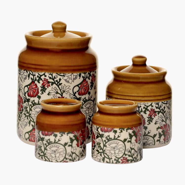 EK DO DHAI Sante Set of 4 Ceramic Storage Jars