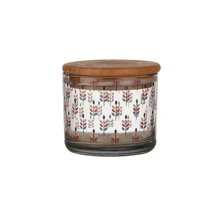 EK DO DHAI Sante Set of 2 Printed Glass Jars