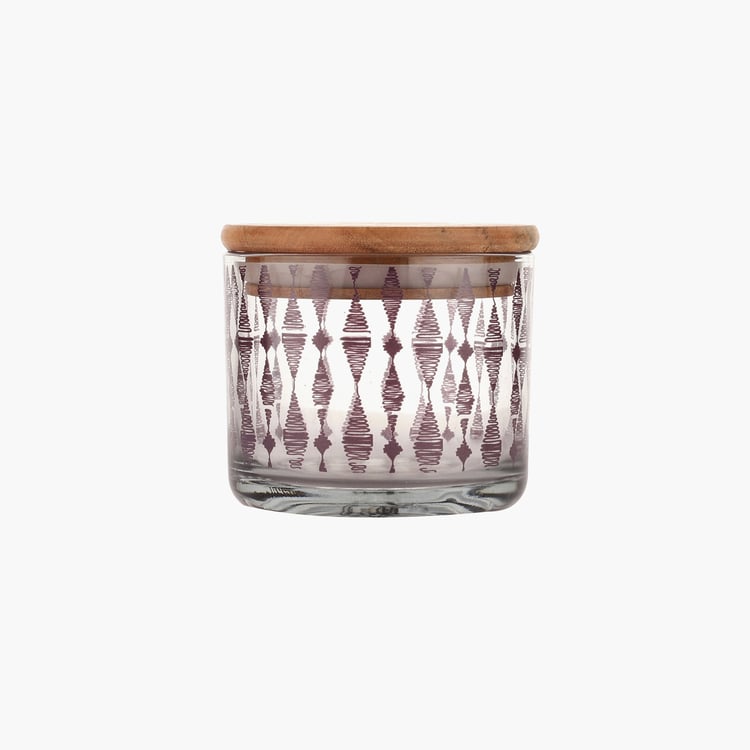 EK DO DHAI Sante Set of 2 Printed Glass Jars - 500ml