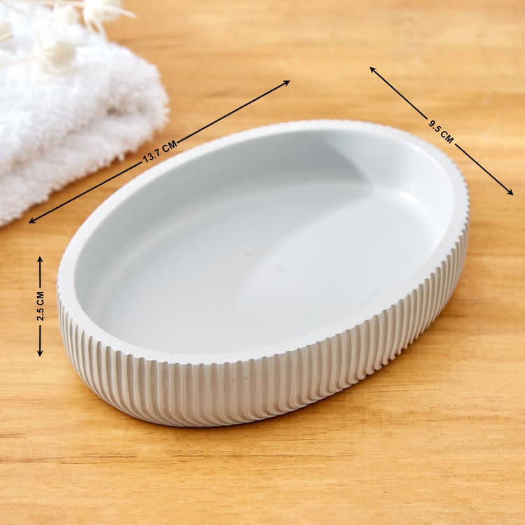 Nova Whisper Ridge Polyresin Soap Dish