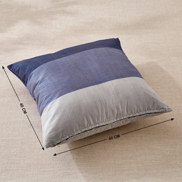 Wesley Set of 2 Colourblocked Cushion Covers - 40x40cm