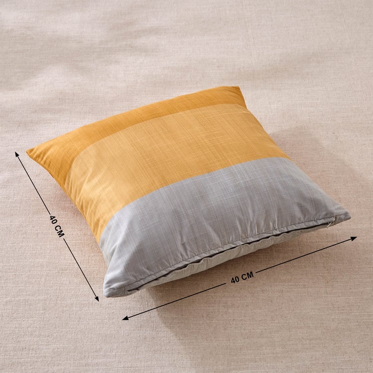 Wesley Set of 2 Colourblocked Cushion Covers - 40x40cm