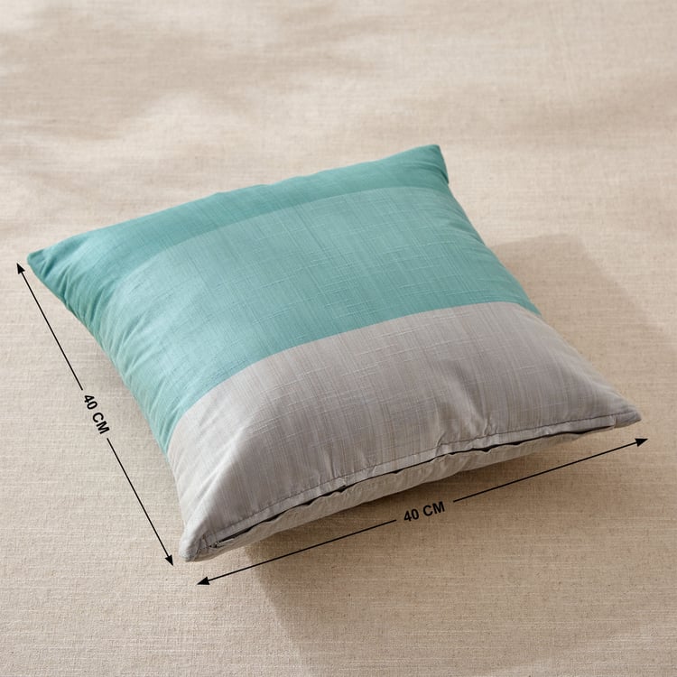 Wesley Set of 2 Colourblocked Cushion Covers - 40x40cm