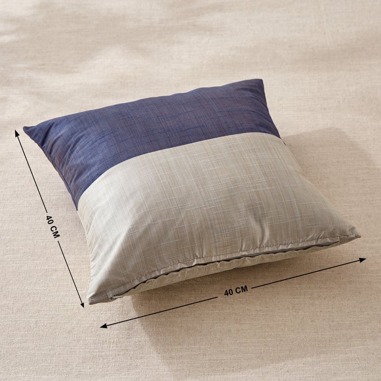 Wesley Set of 2 Colourblocked Cushion Covers - 40x40cm