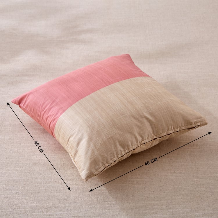 Wesley Set of 2 Colourblocked Cushion Covers - 40x40cm