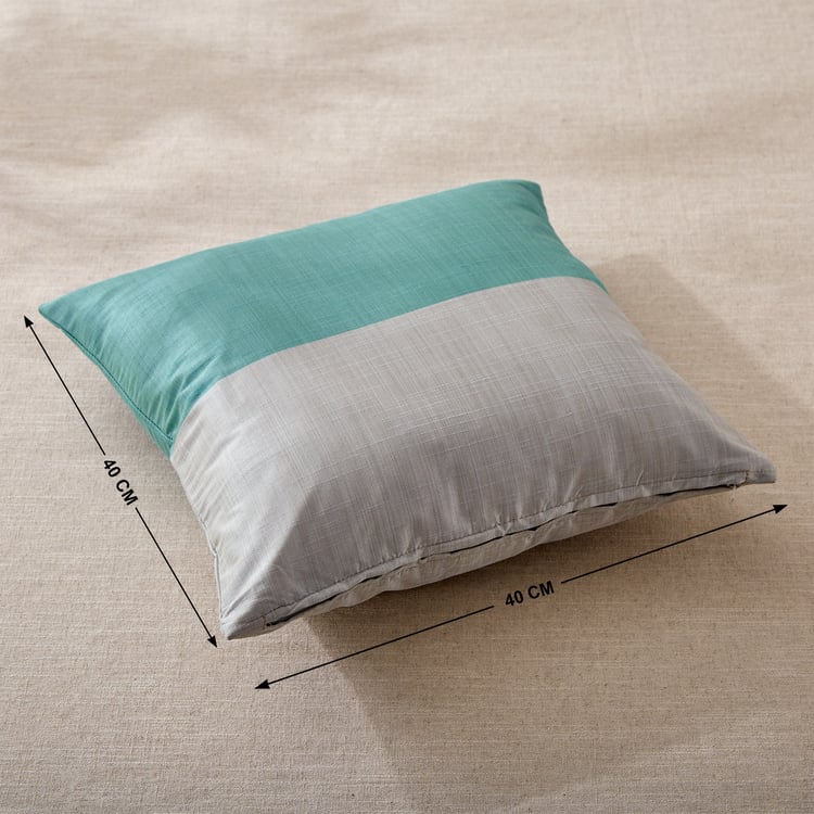 Wesley Set of 2 Colourblock Cushion Covers - 40x40cm