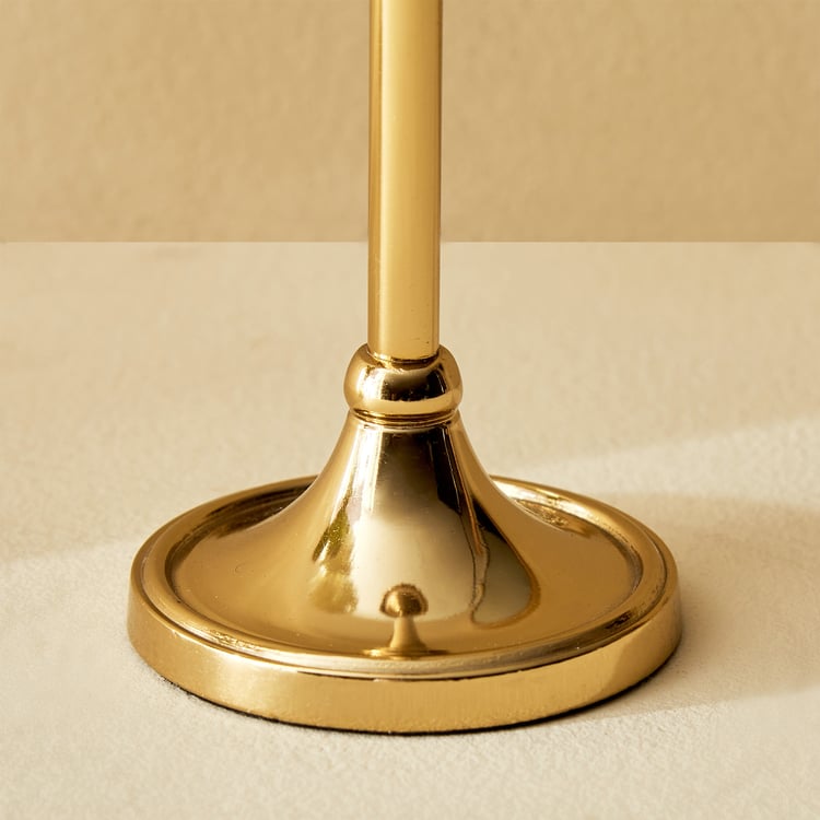 Heritage Renew Lior Glass and Metal Pedestal Votive Candle Holder - Large