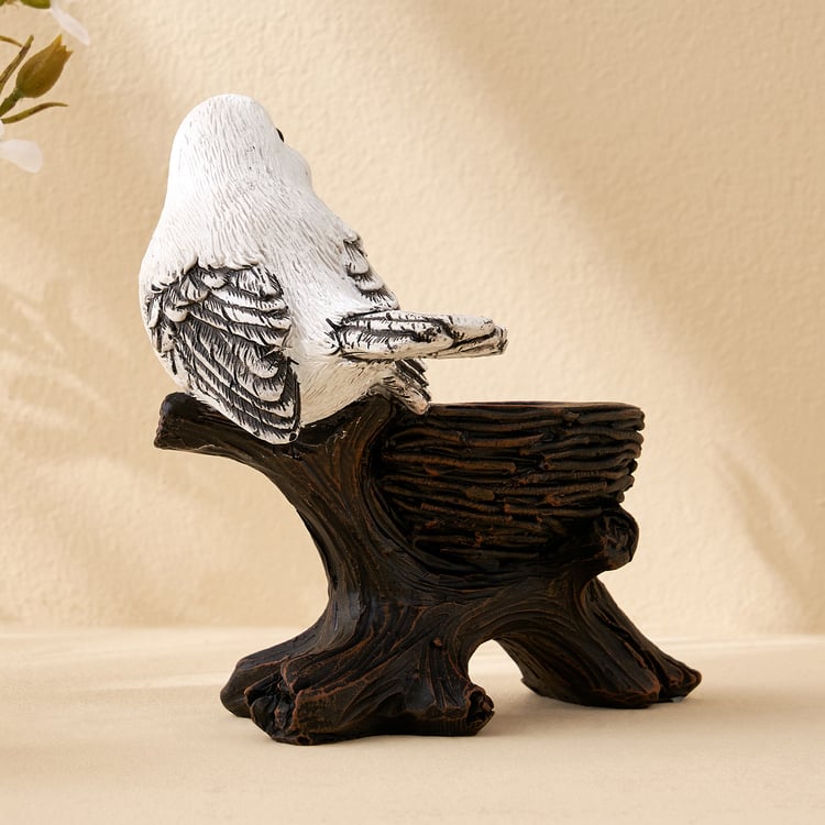 Corsica Birds Polyresin T-Light Holder