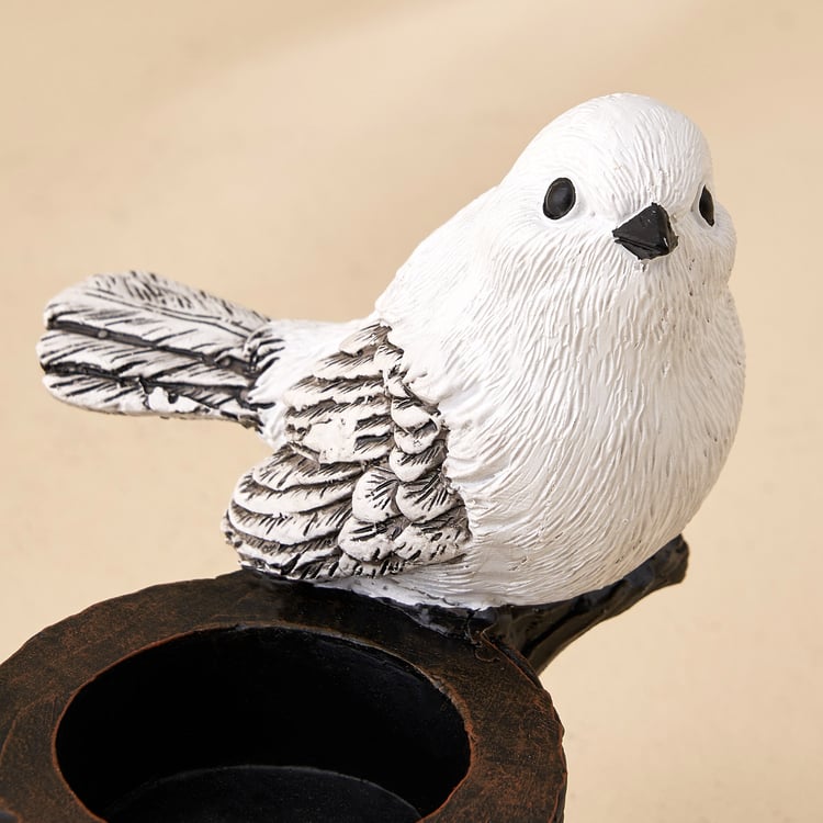 Corsica Birds Polyresin T-Light Holder