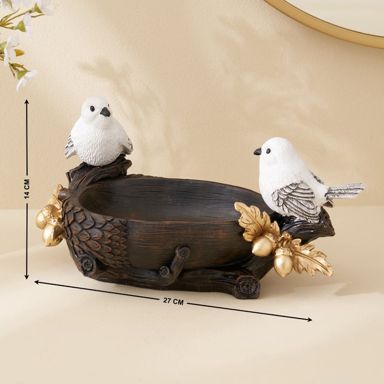 Corsica Birds Polyresin Decorative Bowl