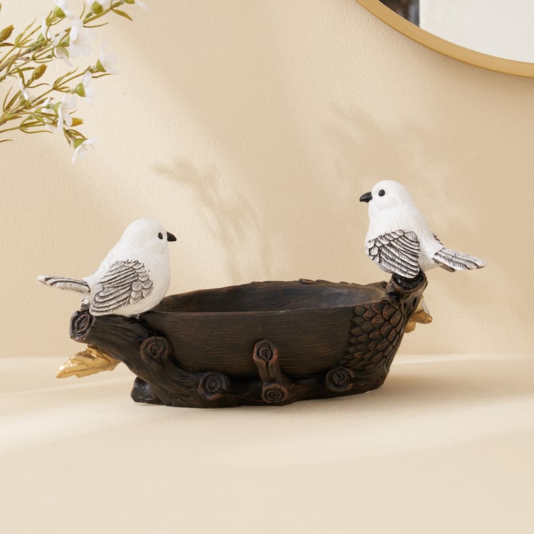 Corsica Birds Polyresin Decorative Bowl