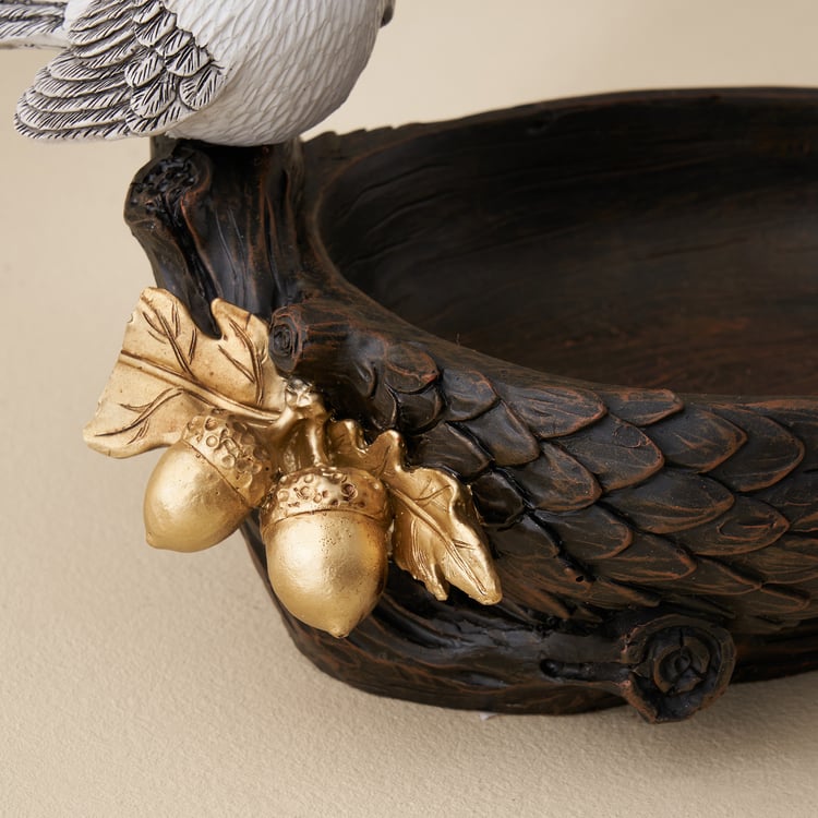 Corsica Birds Polyresin Decorative Bowl