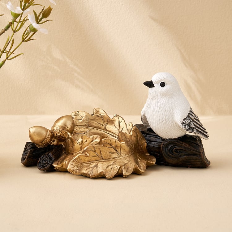 Corsica Birds Polyresin T-Light and Incense Holder