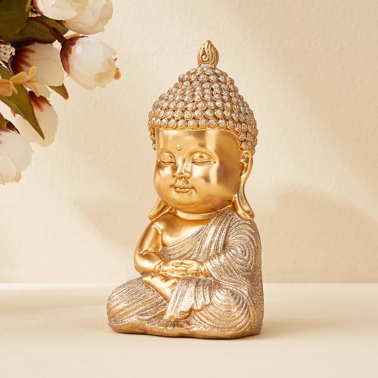 Corsica Tranquil Polyresin Sitting Baby Buddha Figurine