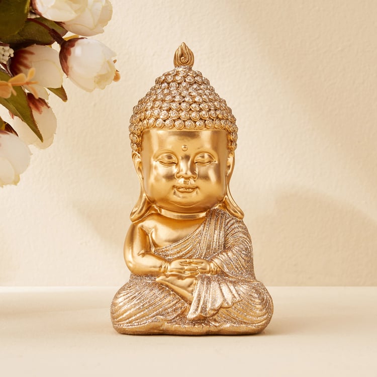 Corsica Tranquil Polyresin Sitting Baby Buddha Figurine