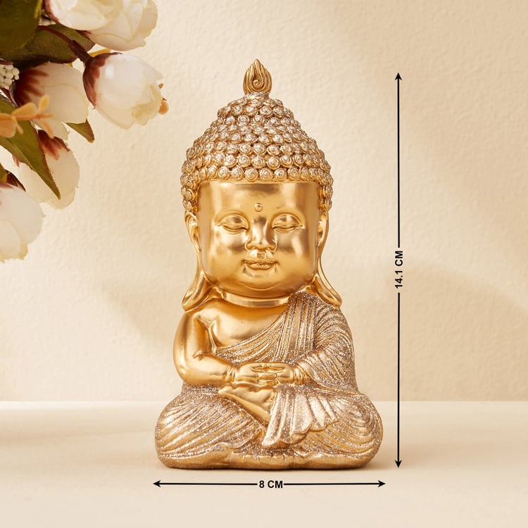 Corsica Tranquil Polyresin Sitting Baby Buddha Figurine