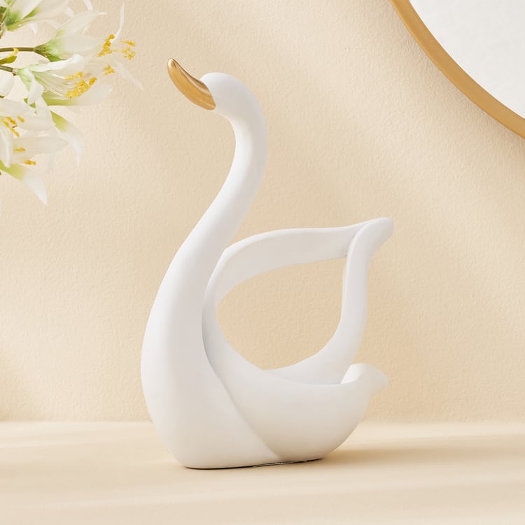 Corsica Brighton Polyresin Swan Figurine