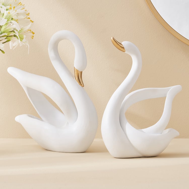 Corsica Brighton Polyresin Swan Figurine