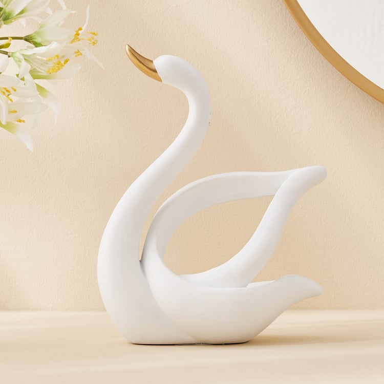 Corsica Brighton Polyresin Swan Figurine