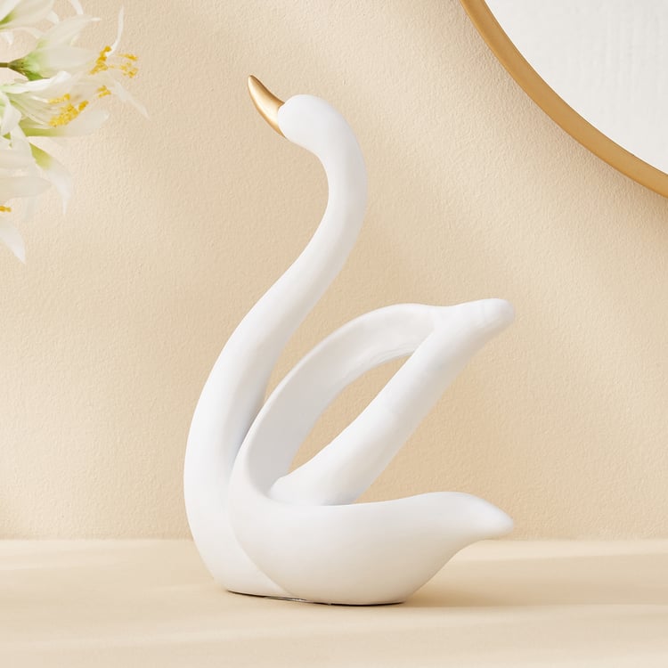 Corsica Brighton Polyresin Swan Figurine