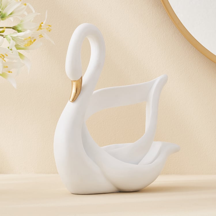 Corsica Brighton Polyresin Swan Figurine