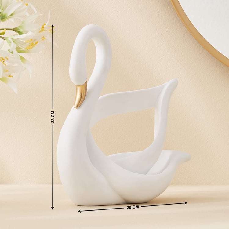 Corsica Brighton Polyresin Swan Figurine