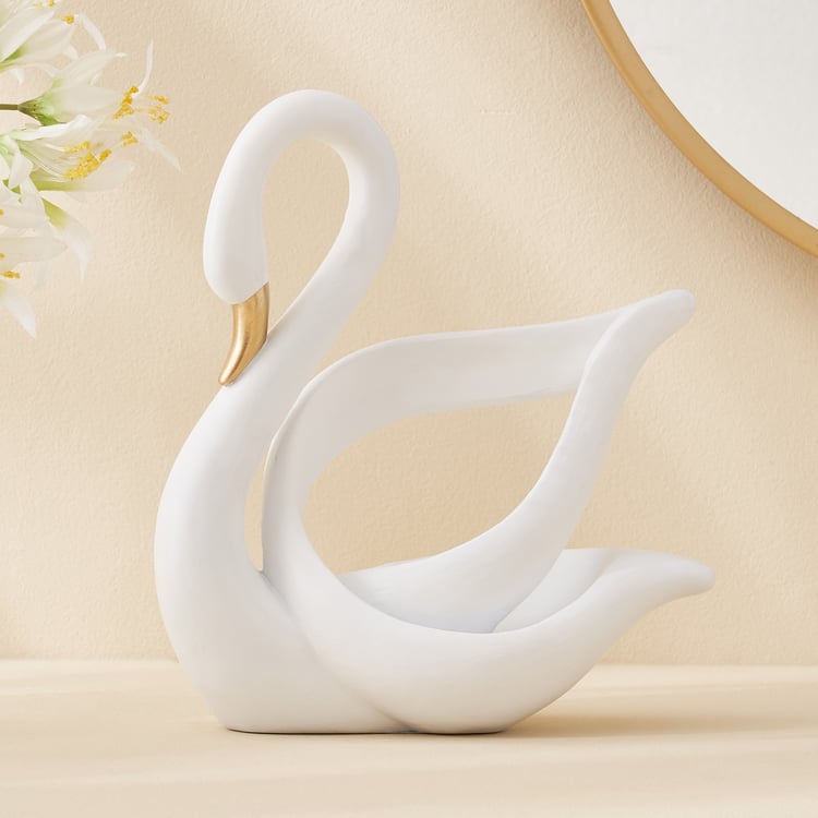 Corsica Brighton Polyresin Swan Figurine