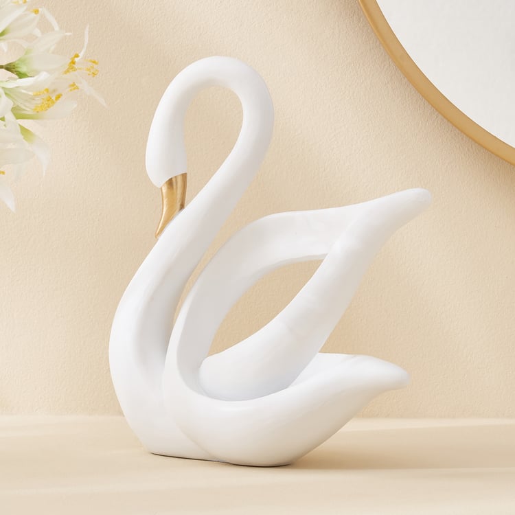 Corsica Brighton Polyresin Swan Figurine