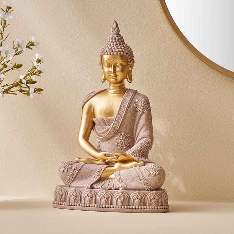 Corsica Polyresin Meditating Buddha Figurine