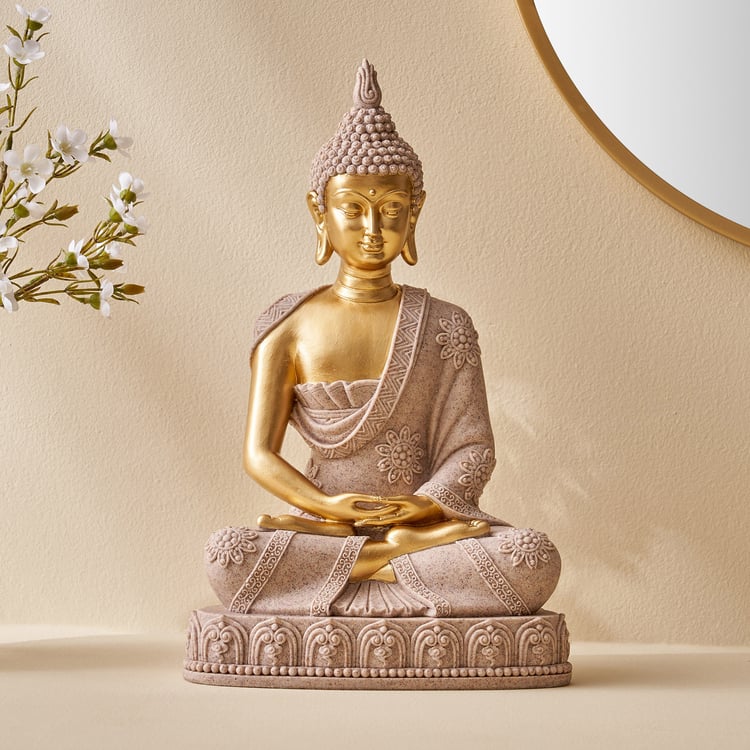 Corsica Polyresin Meditating Buddha Figurine