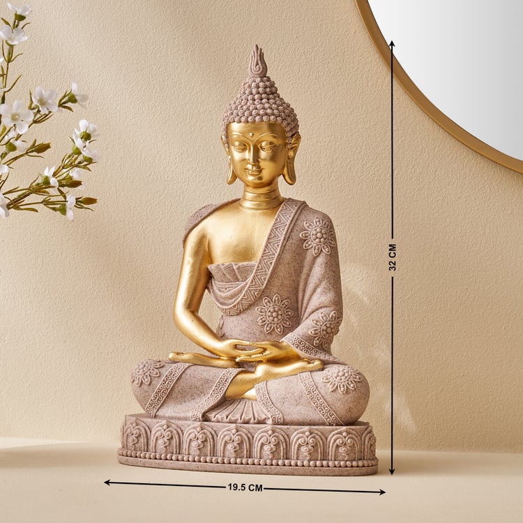 Corsica Polyresin Meditating Buddha Figurine