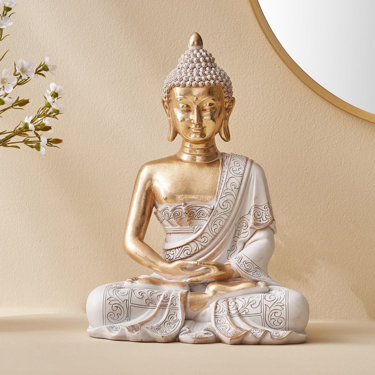 Corsica Polyresin Meditating Buddha Figurine