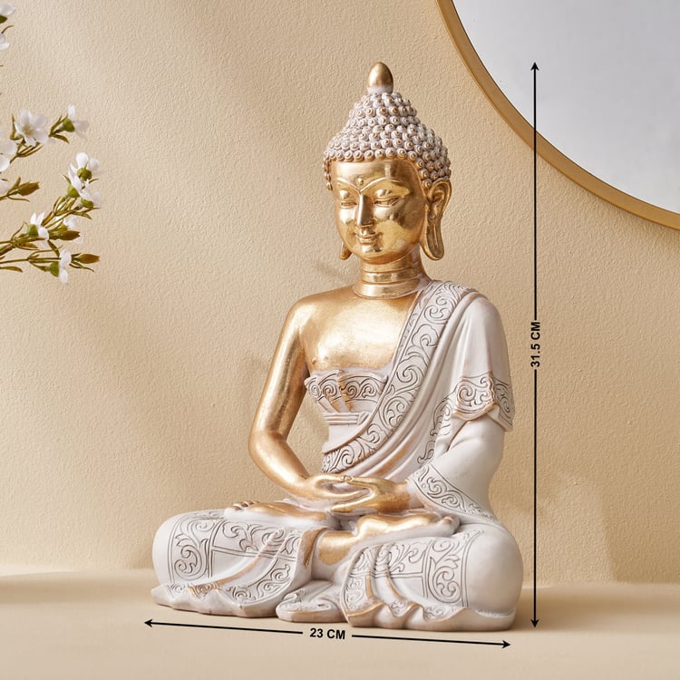 Corsica Polyresin Meditating Buddha Figurine