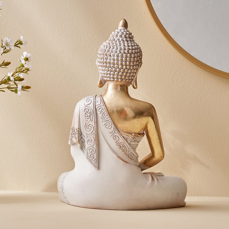 Corsica Polyresin Meditating Buddha Figurine