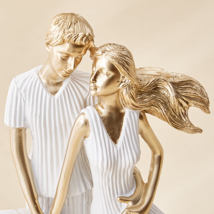 Corsica Polyresin Couples Heart Figurine