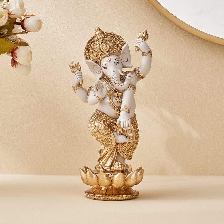 Corsica Polyresin Dancing Ganesha Figurine