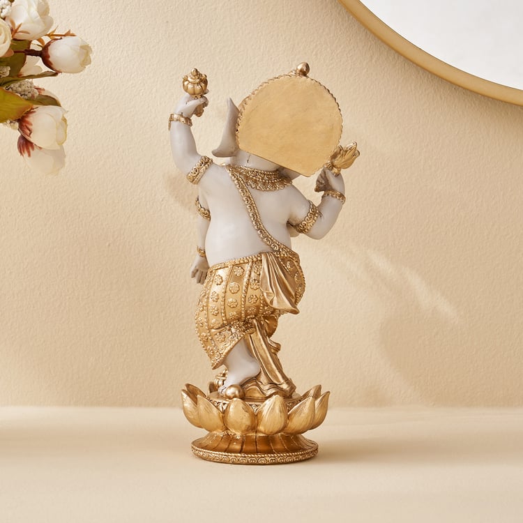 Corsica Polyresin Dancing Ganesha Figurine