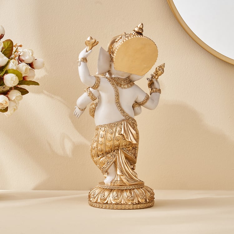 Corsica Polyresin Musical Ganesha Figurine