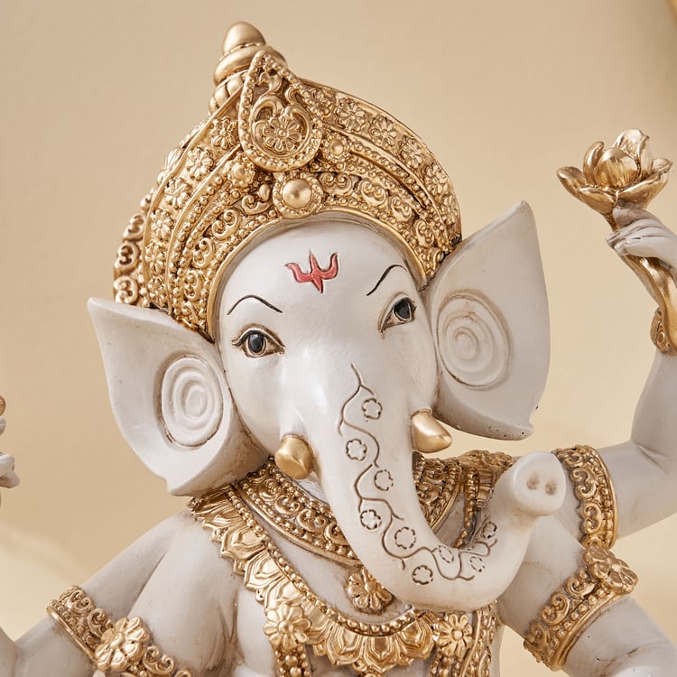 Corsica Polyresin Musical Ganesha Figurine