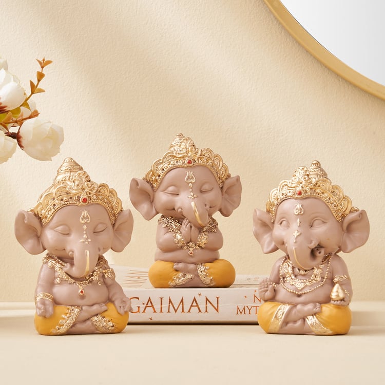 Corsica Polyresin Mini Ganesha Figurine