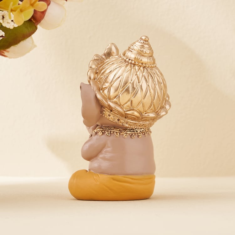 Corsica Polyresin Ganesha Namaskar Pose Figurine