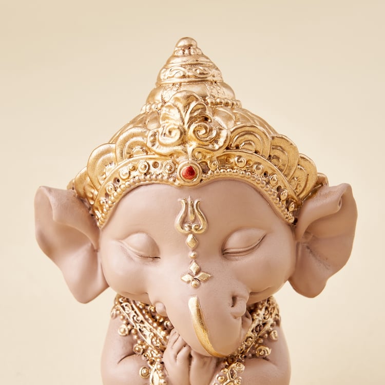 Corsica Polyresin Ganesha Namaskar Pose Figurine